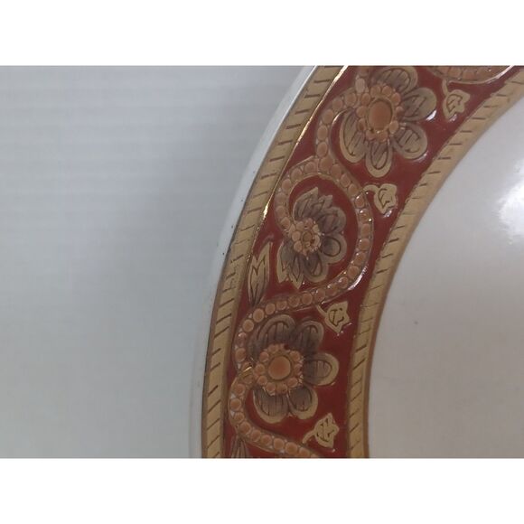 Unusual Plate Chair Motif by Oriental Accent Heavy 10.5" Classic Asian Decor - Picture 9 of 13